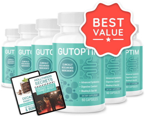 GutOptim - 6 Bottles + 2 Ebooks