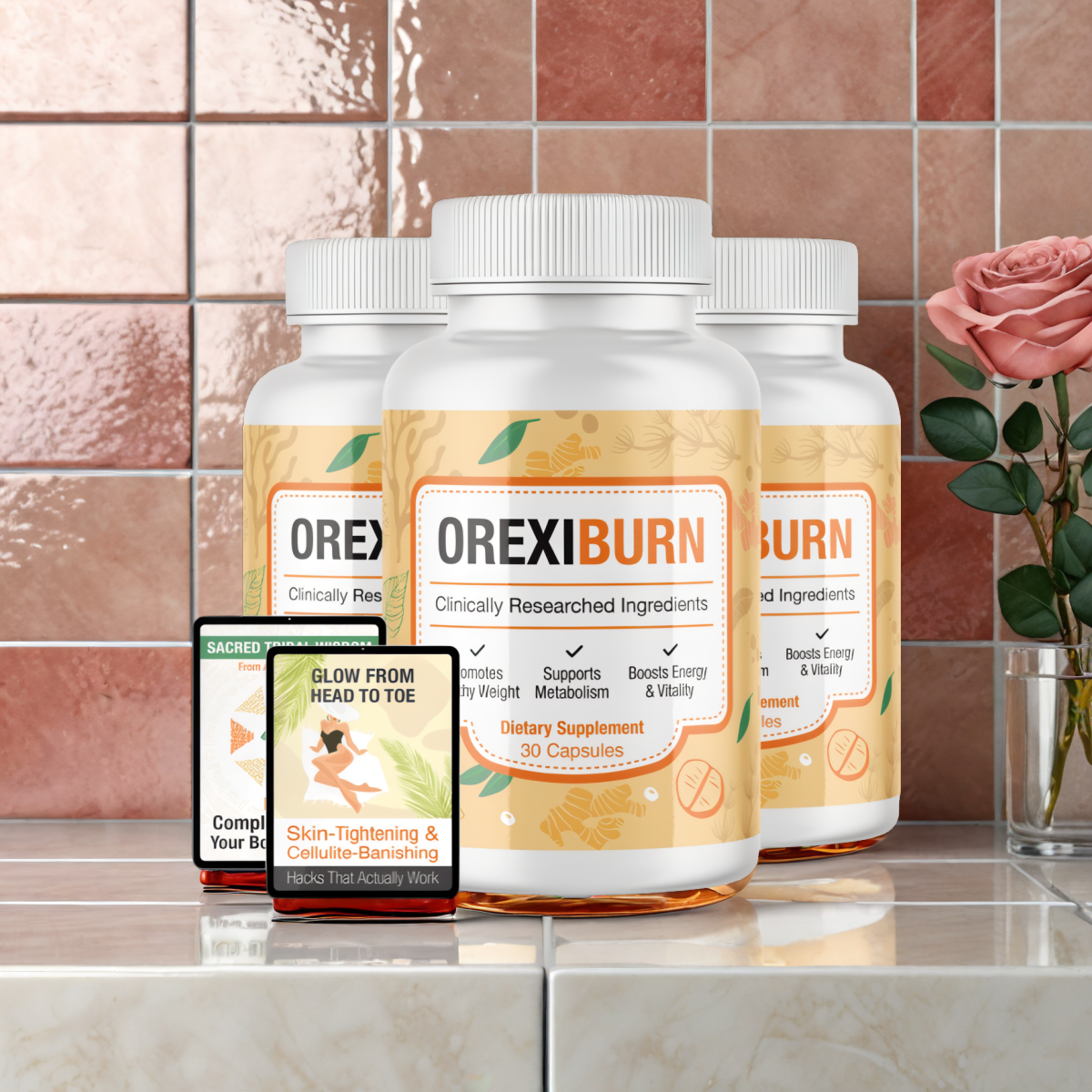 OrexiBurn - 3 Bottles + 2  Ebooks