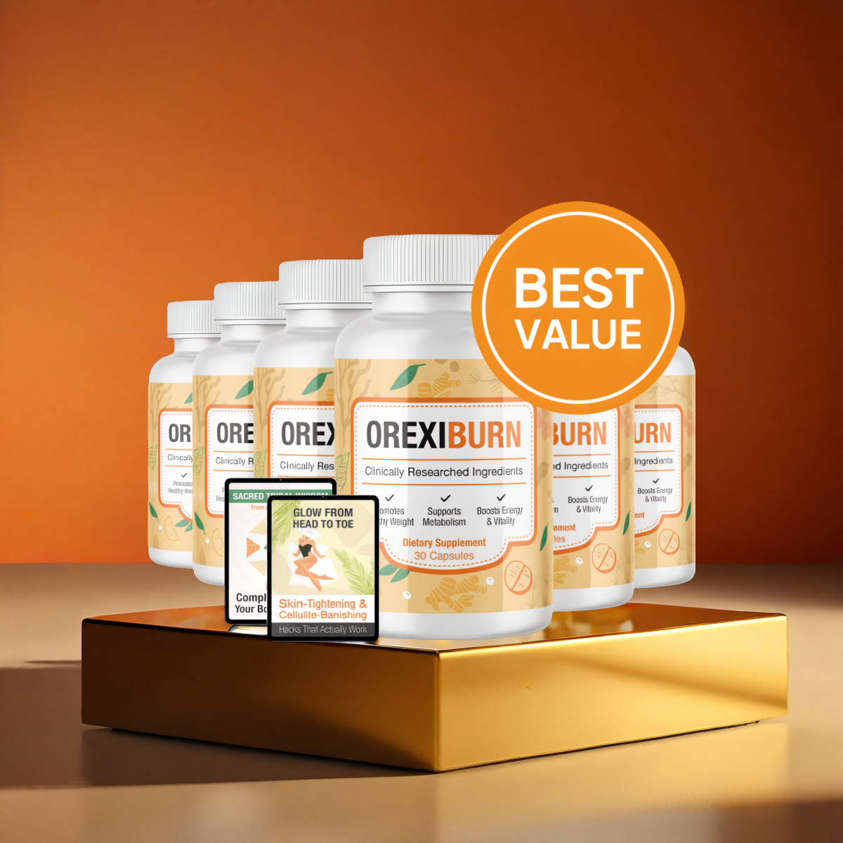 OrexiBurn - 6 Bottles + 2  Ebooks